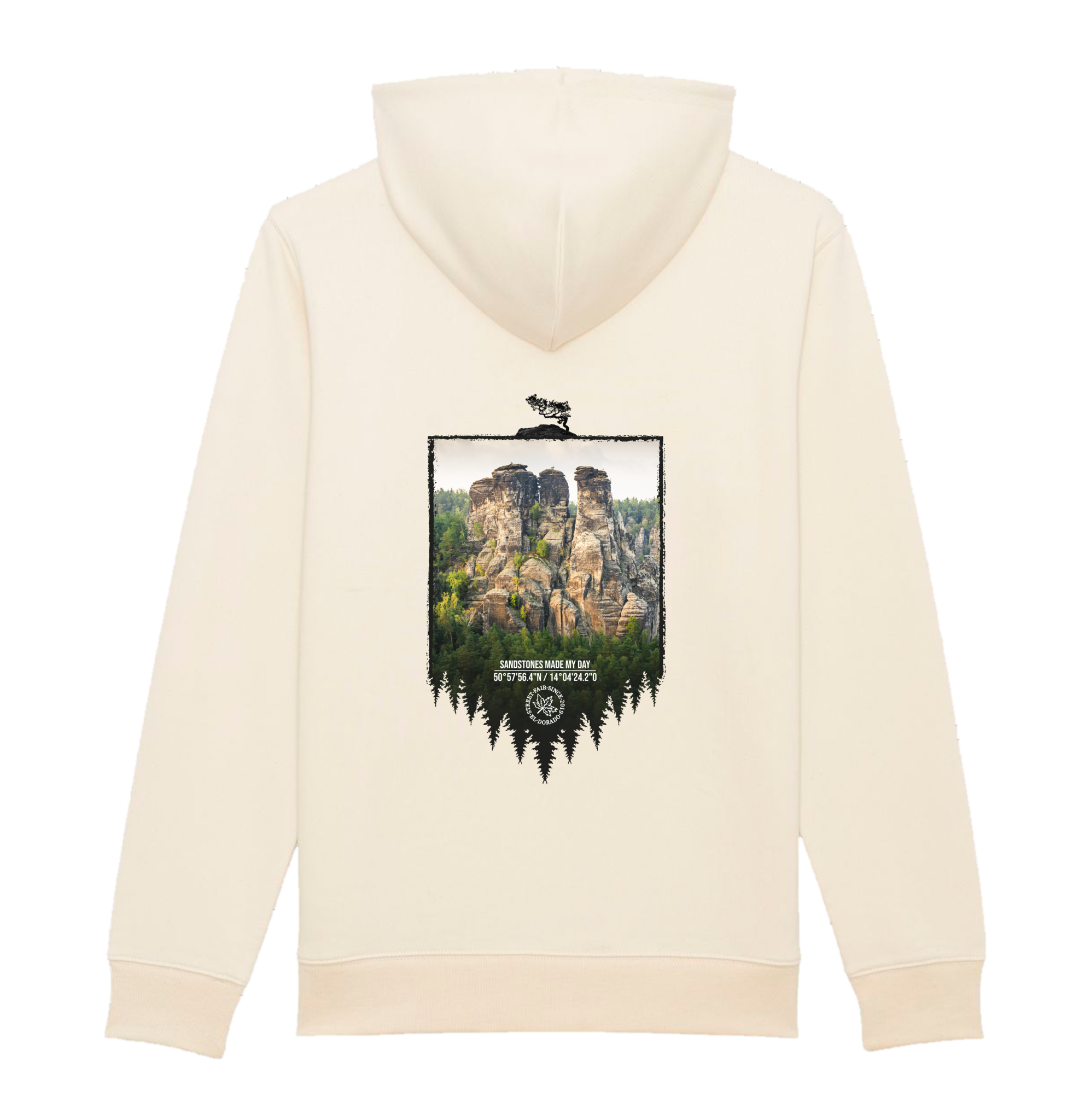 Sächsische Schweiz - Bio Unisex Hoody (Backprint)