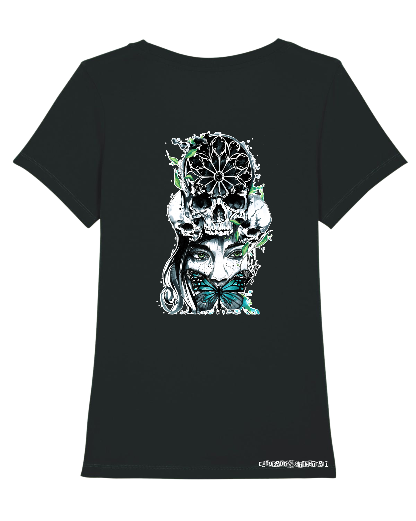 Witchout Words - Bio Damen Shirt (Backprint)