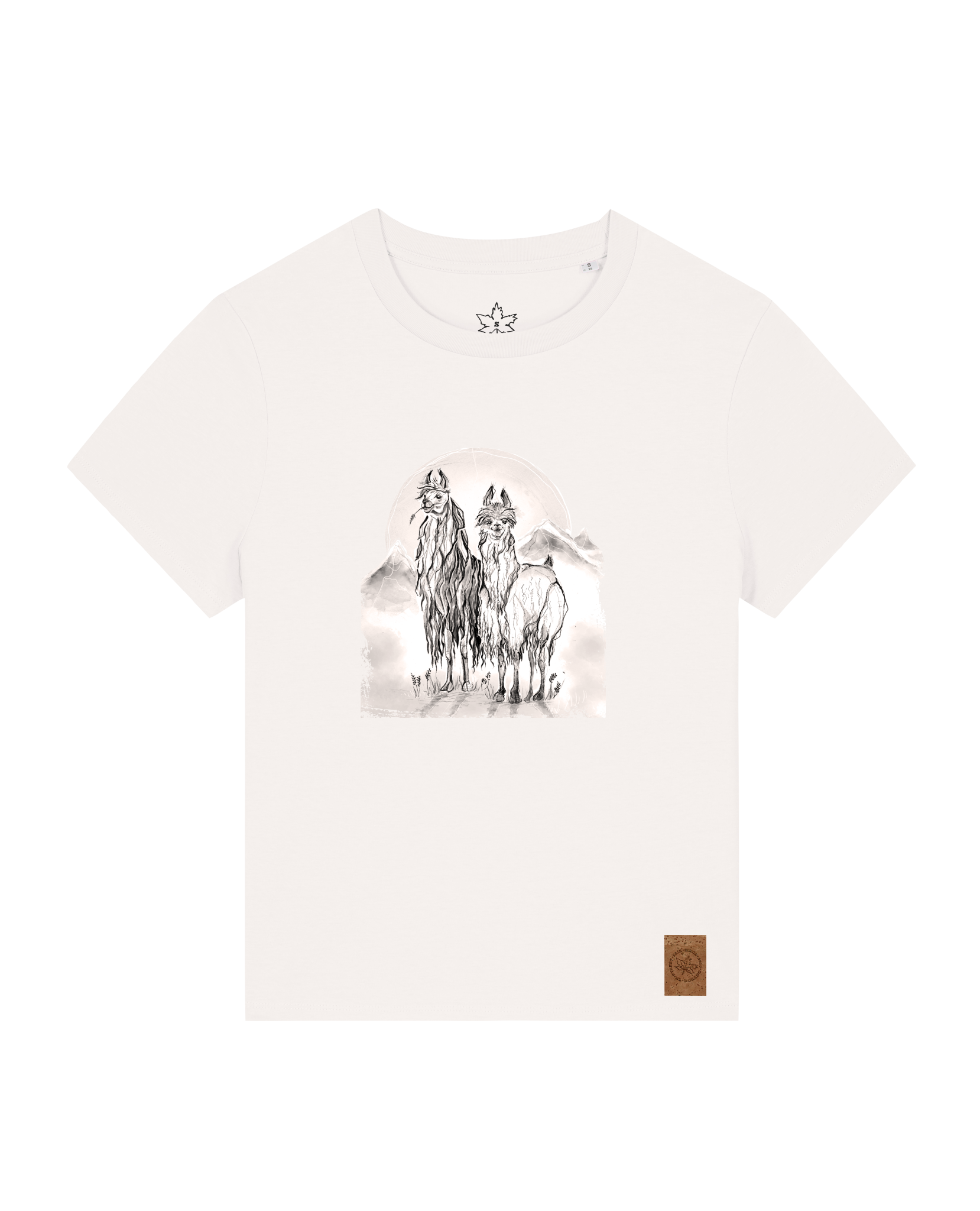 bio-female-medium fit-tshirt-alpaka-sttw172-bio ei-front