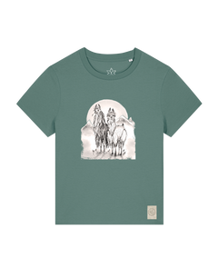 bio-female-medium fit-tshirt-alpaka-sttw172-blautanne-front