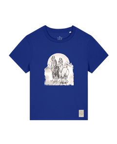 bio-female-medium fit-tshirt-alpaka-sttw172-kornblume-front