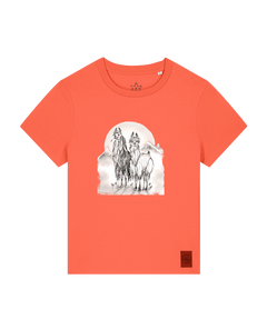 bio-female-medium fit-tshirt-alpaka-sttw172-mandarine-front