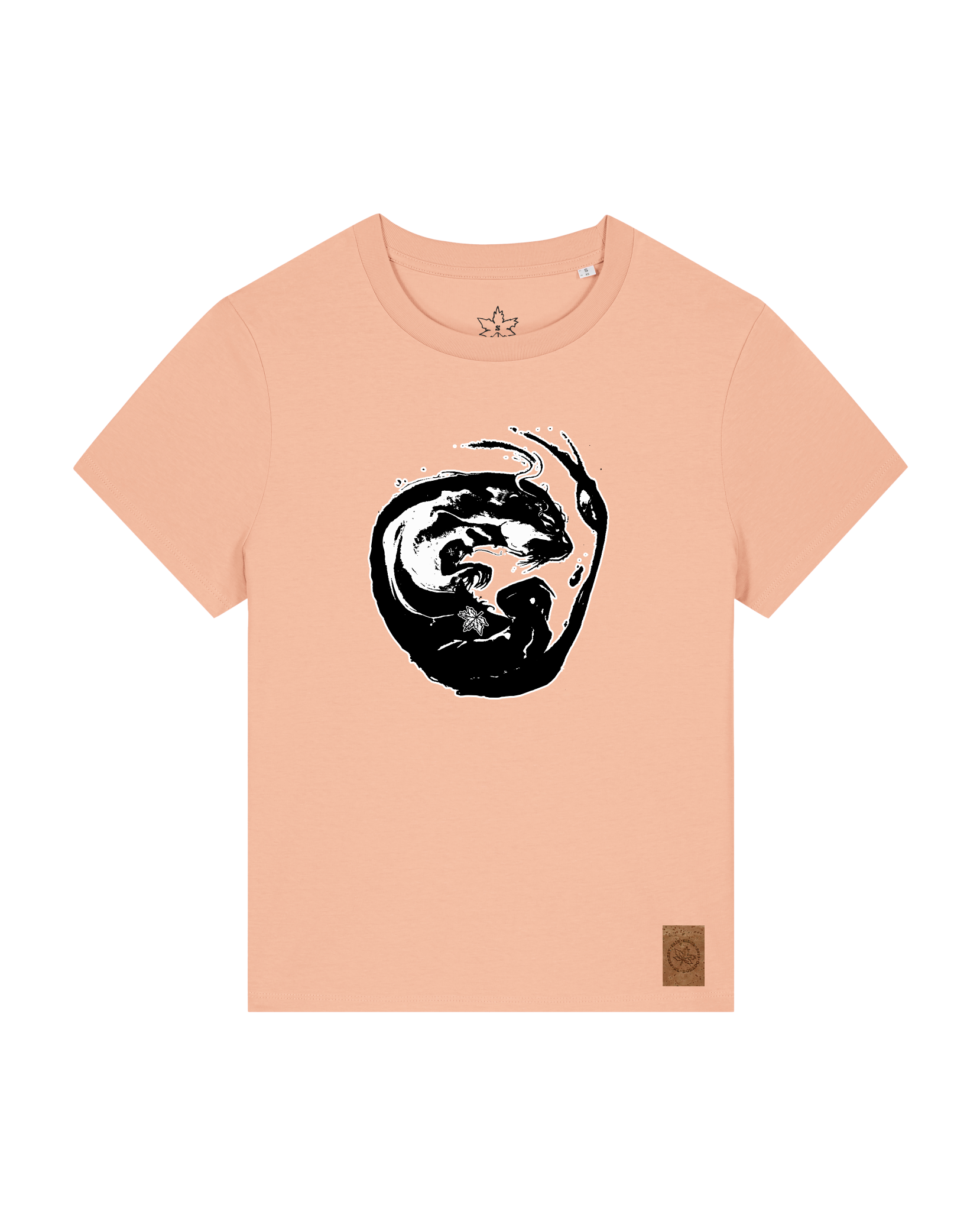 bio-female-medium fit-tshirt-alpha otter-sttw172-agyptische keramik-front