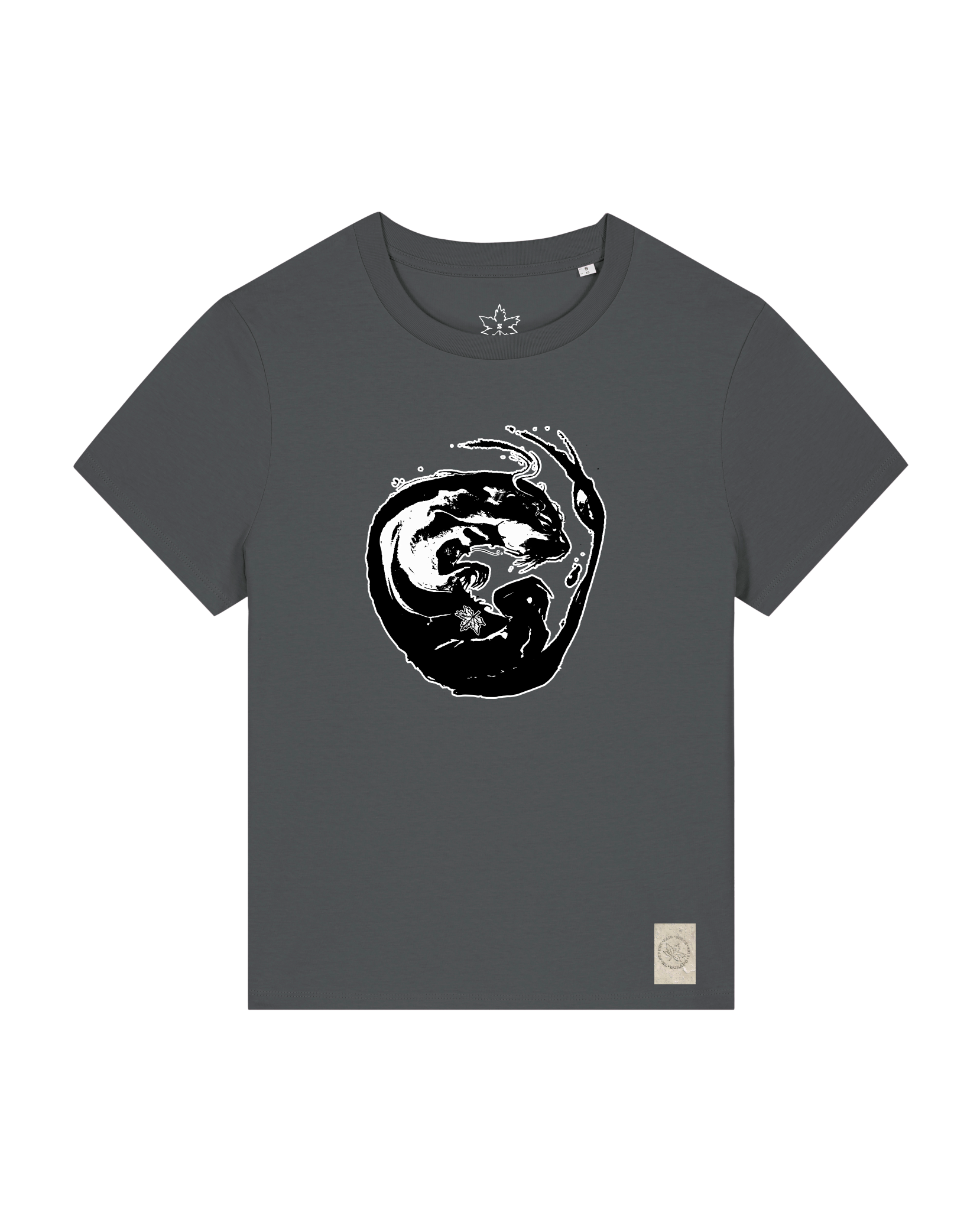 bio-female-medium fit-tshirt-alpha otter-sttw172-eisen-front