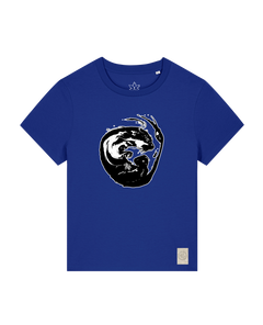 bio-female-medium fit-tshirt-alpha otter-sttw172-kornblume-front
