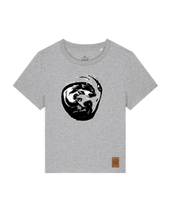 bio-female-medium fit-tshirt-alpha otter-sttw172-mausgrau-front