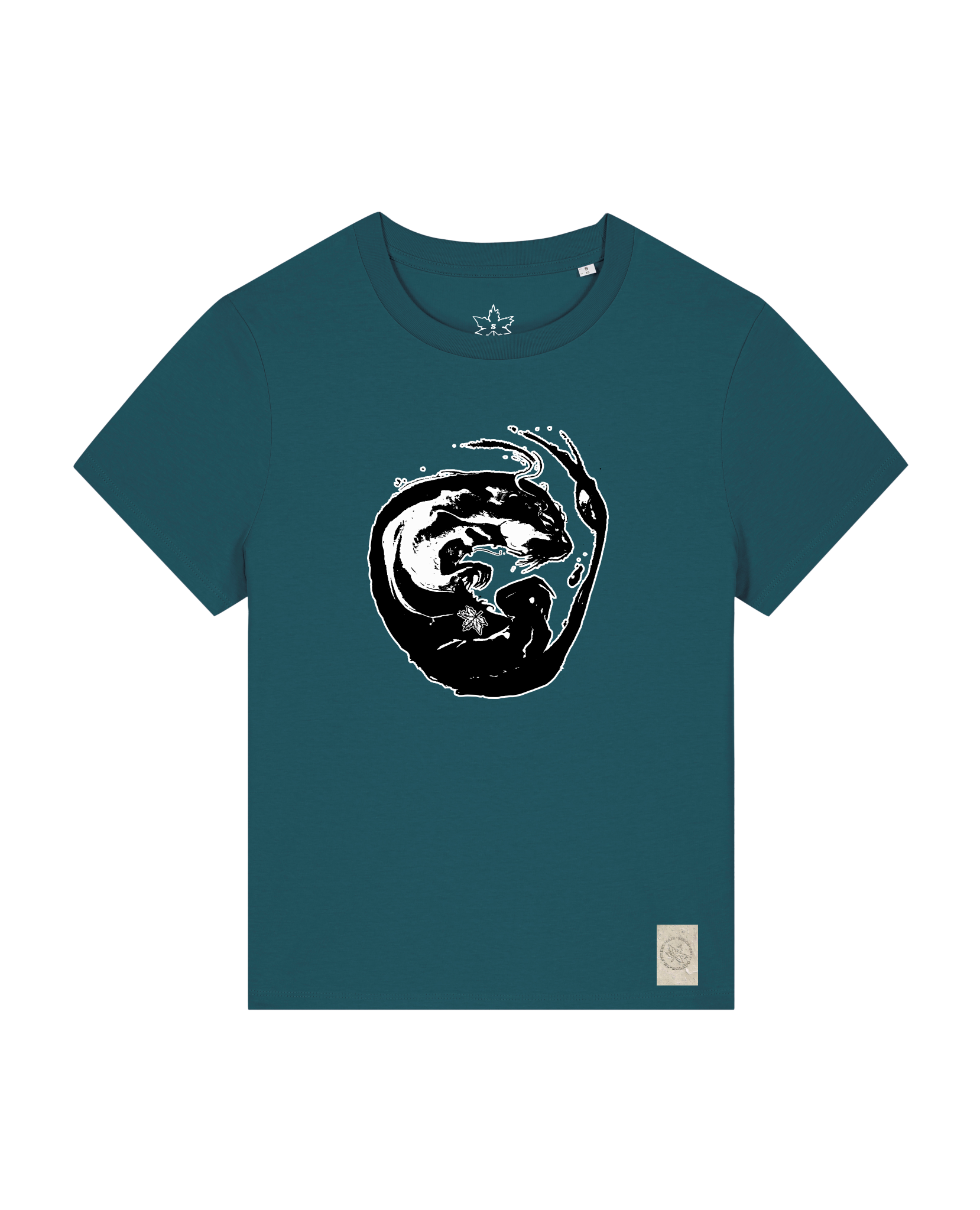 bio-female-medium fit-tshirt-alpha otter-sttw172-nordmanntanne-front