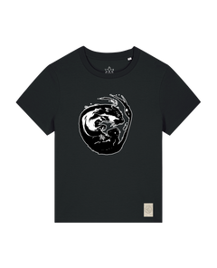 bio-female-medium fit-tshirt-alpha otter-sttw172-schwarz-front