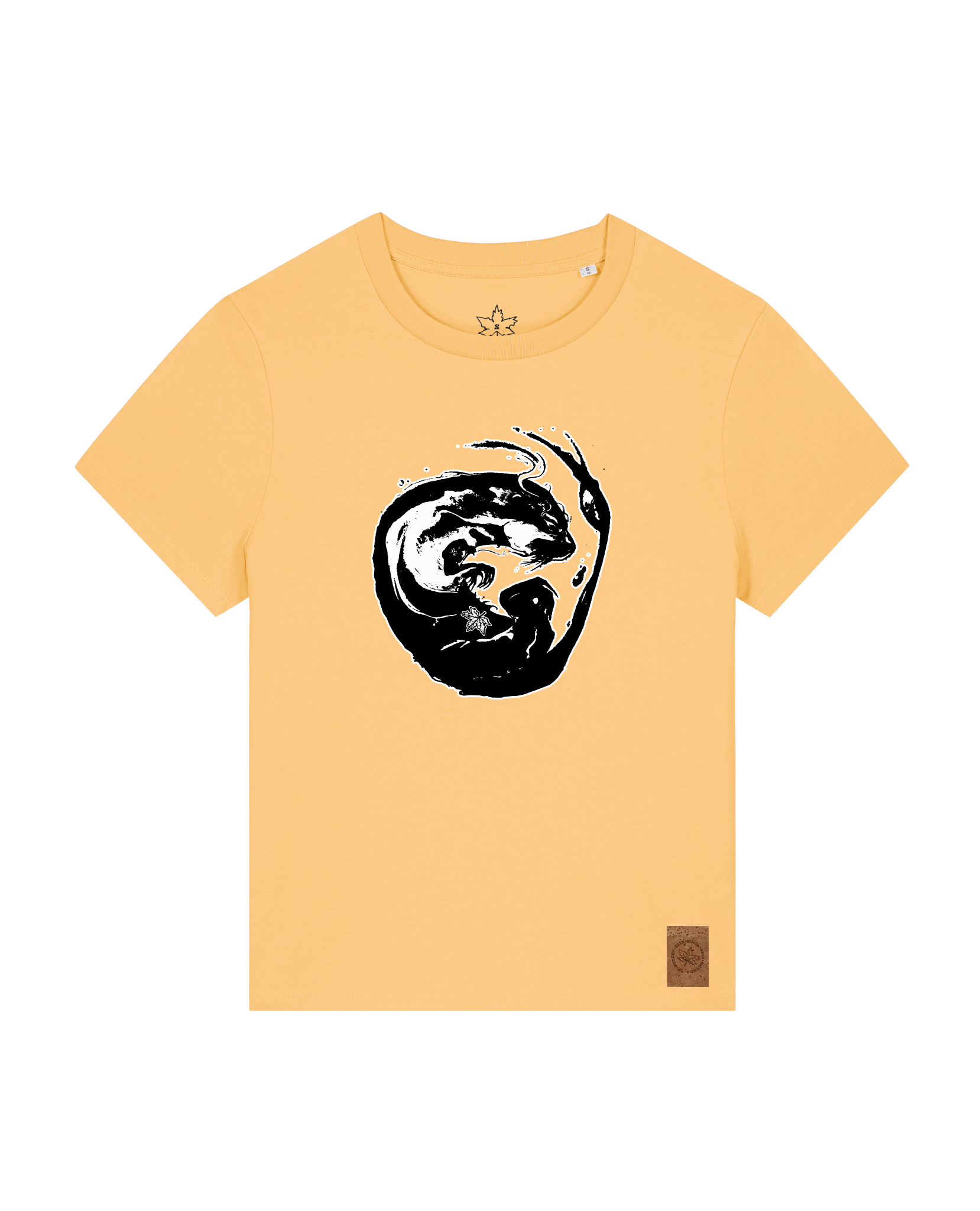 bio-female-medium fit-tshirt-alpha otter-sttw172-senfkorn-front