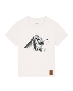 bio-female-medium fit-tshirt-ameisenbär-sttw172-bio ei-front