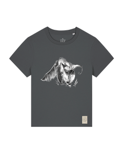 bio-female-medium fit-tshirt-ameisenbär-sttw172-eisen-front