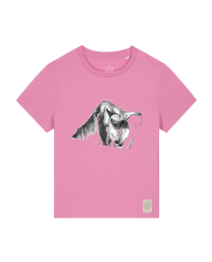 bio-female-medium fit-tshirt-ameisenbär-sttw172-kaugummi-front