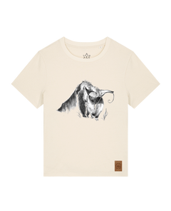 bio-female-medium fit-tshirt-ameisenbär-sttw172-natur-front