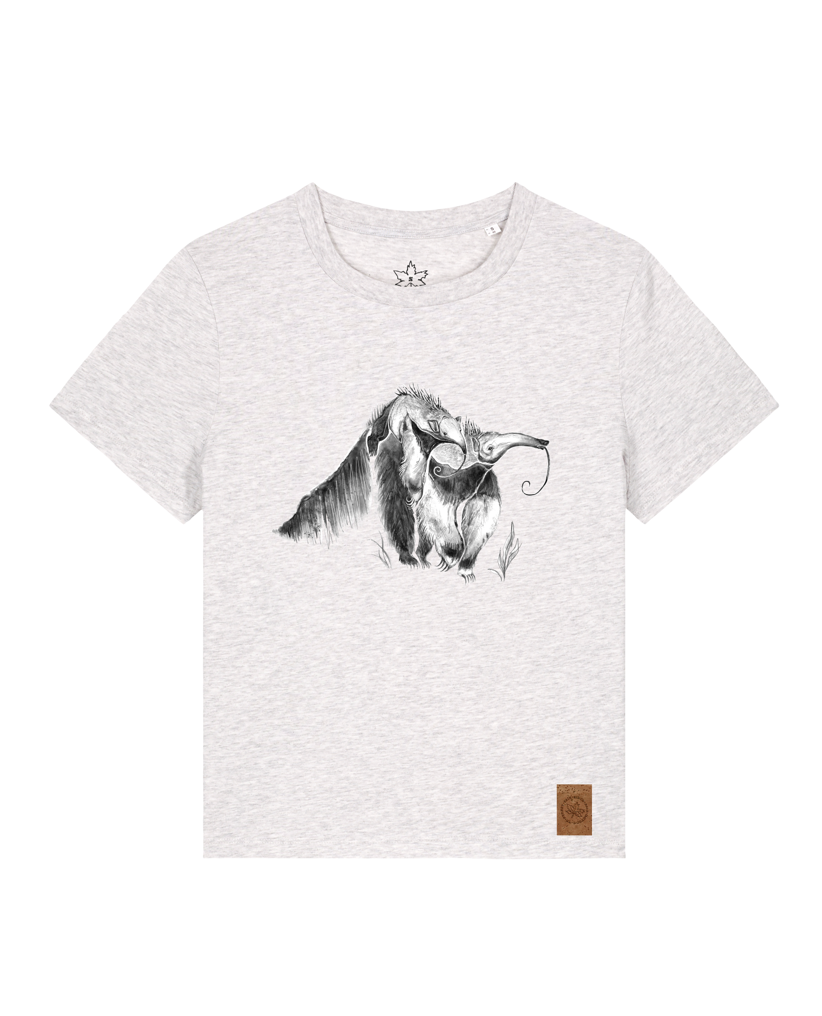 bio-female-medium fit-tshirt-ameisenbär-sttw172-rennmaus-front