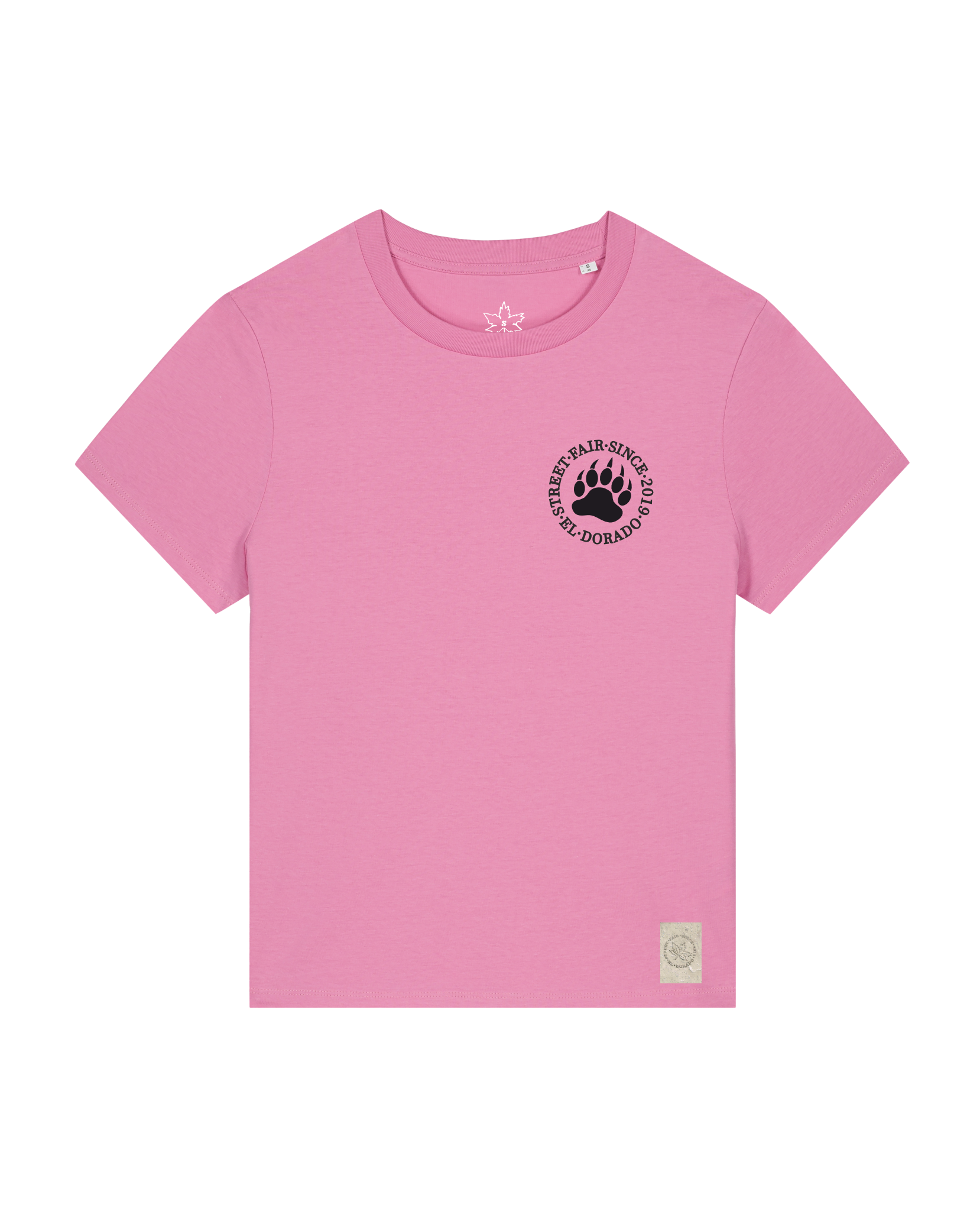 bio-female-medium fit-tshirt-arkadien's friend (backprint)-sttw172-kaugummi-front