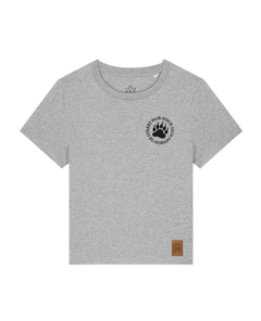 bio-female-medium fit-tshirt-arkadien's friend (backprint)-sttw172-mausgrau-front