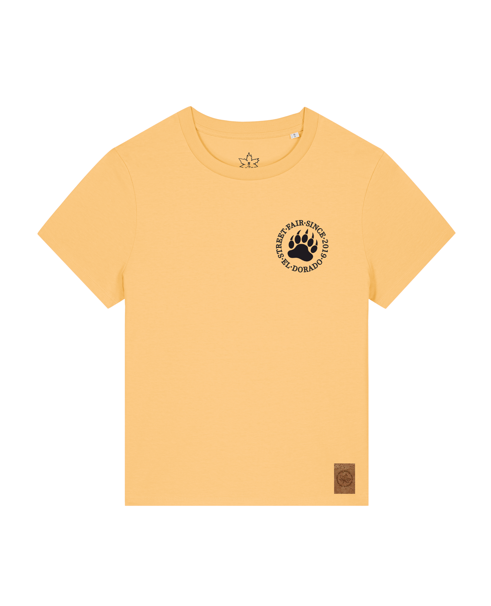 bio-female-medium fit-tshirt-arkadien's friend (backprint)-sttw172-senfkorn-front