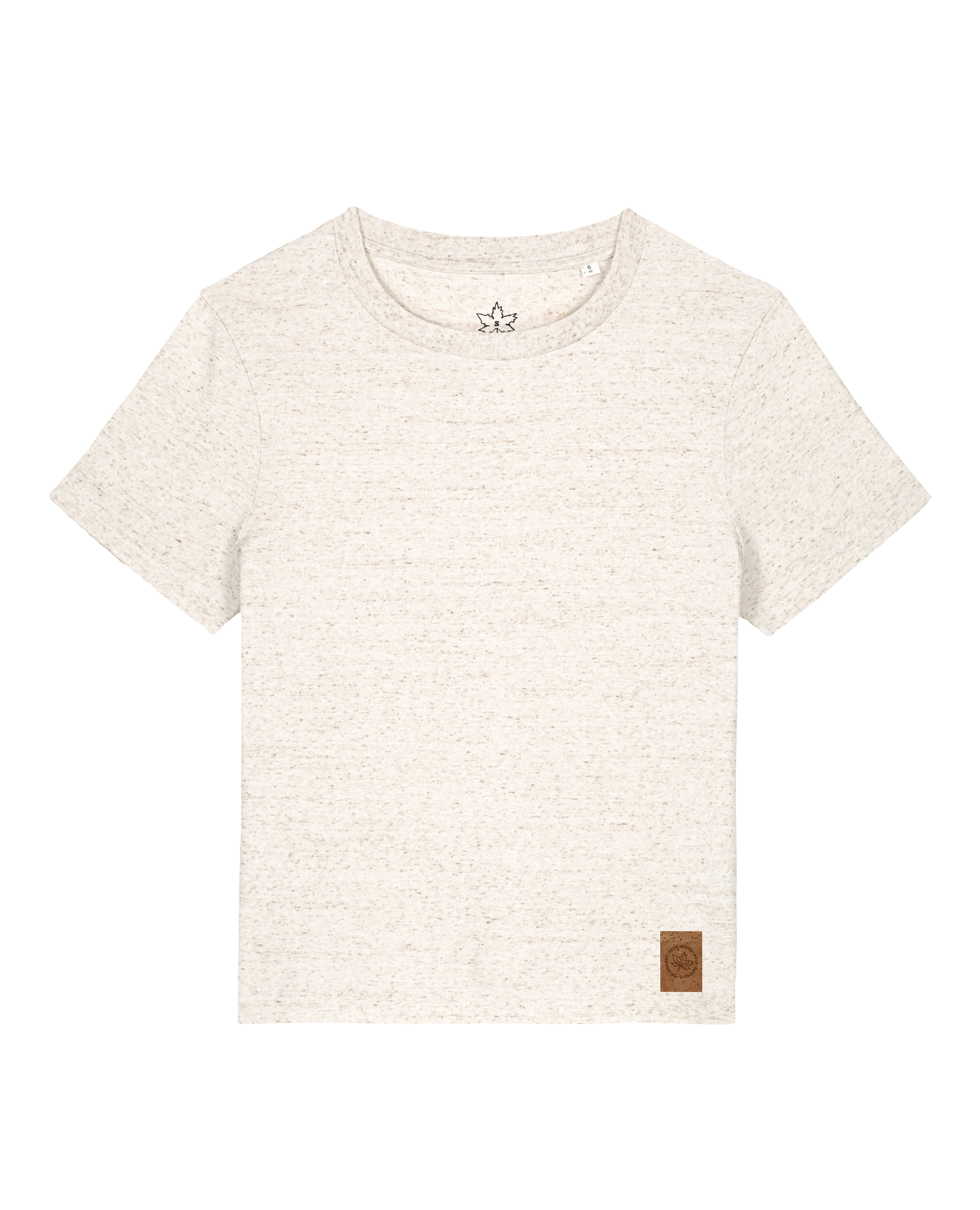 bio-female-medium fit-tshirt-basic-sttw172-elbsandstein-front