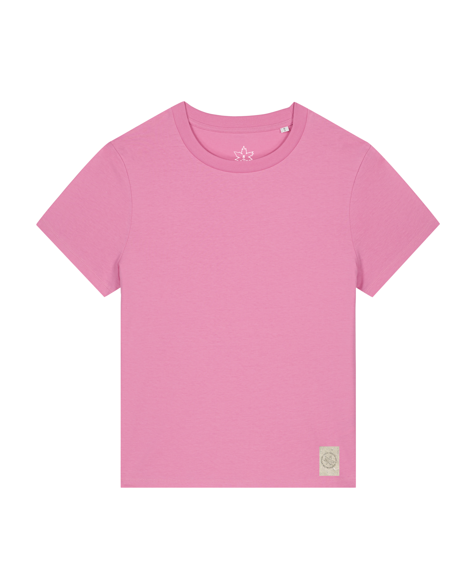 bio-female-medium fit-tshirt-basic-sttw172-kaugummi-front