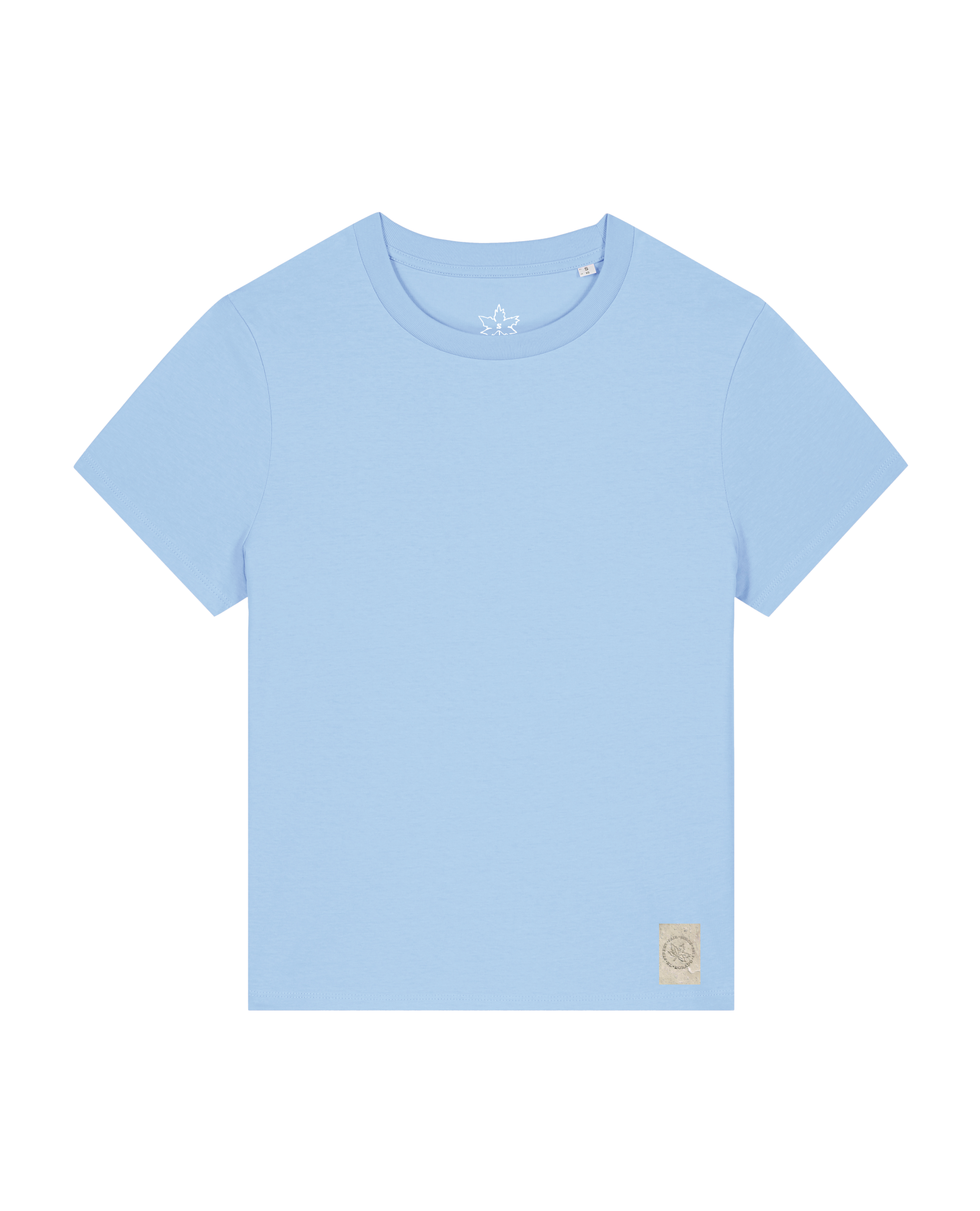 bio-female-medium fit-tshirt-basic-sttw172-lagune-front