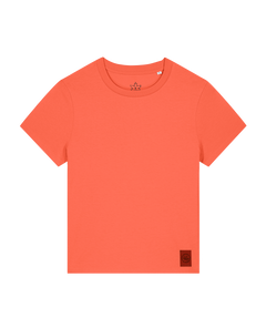 bio-female-medium fit-tshirt-basic-sttw172-mandarine-front