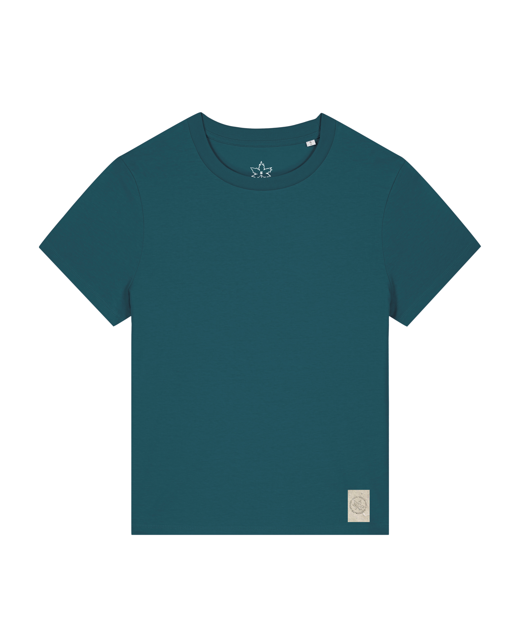 bio-female-medium fit-tshirt-basic-sttw172-nordmanntanne-front