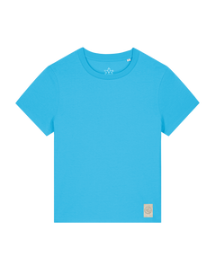 bio-female-medium fit-tshirt-basic-sttw172-wasserblau-front