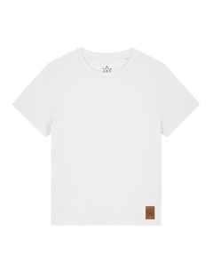 bio-female-medium fit-tshirt-basic-sttw172-weiß-front
