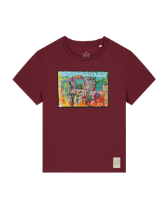 bio-female-medium fit-tshirt-bastei-sttw172-burgunder rot-front