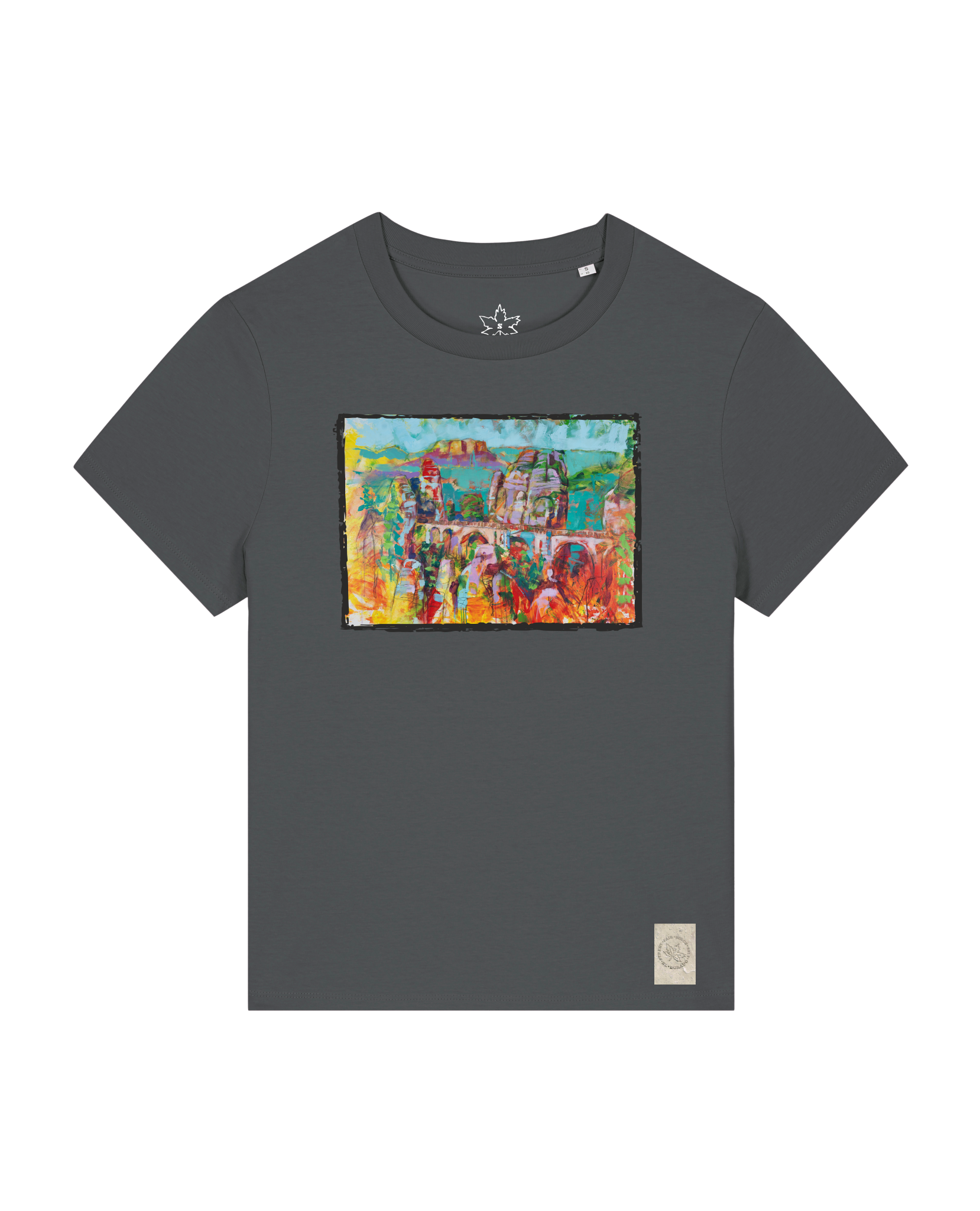 bio-female-medium fit-tshirt-bastei-sttw172-eisen-front