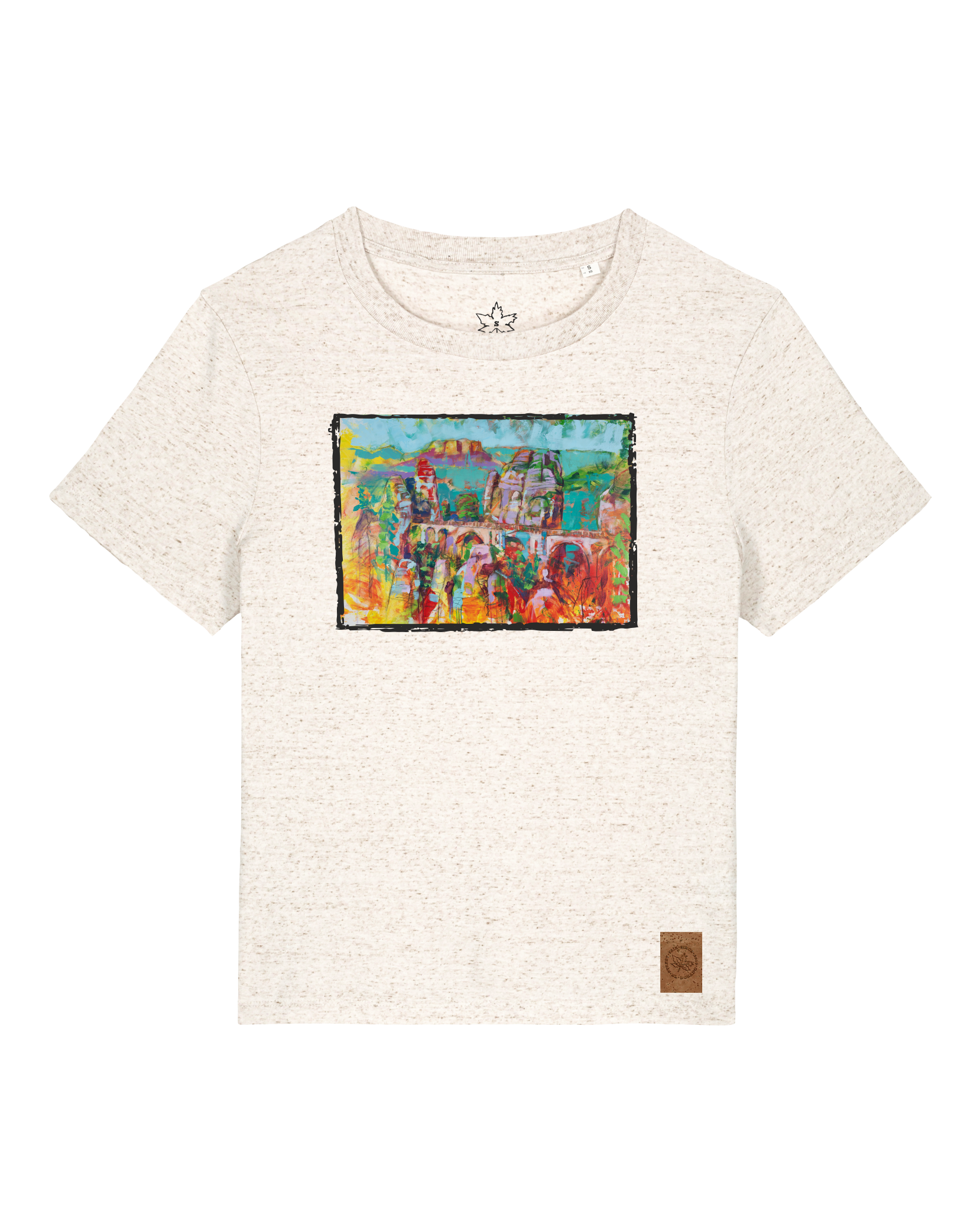 bio-female-medium fit-tshirt-bastei-sttw172-elbsandstein-front