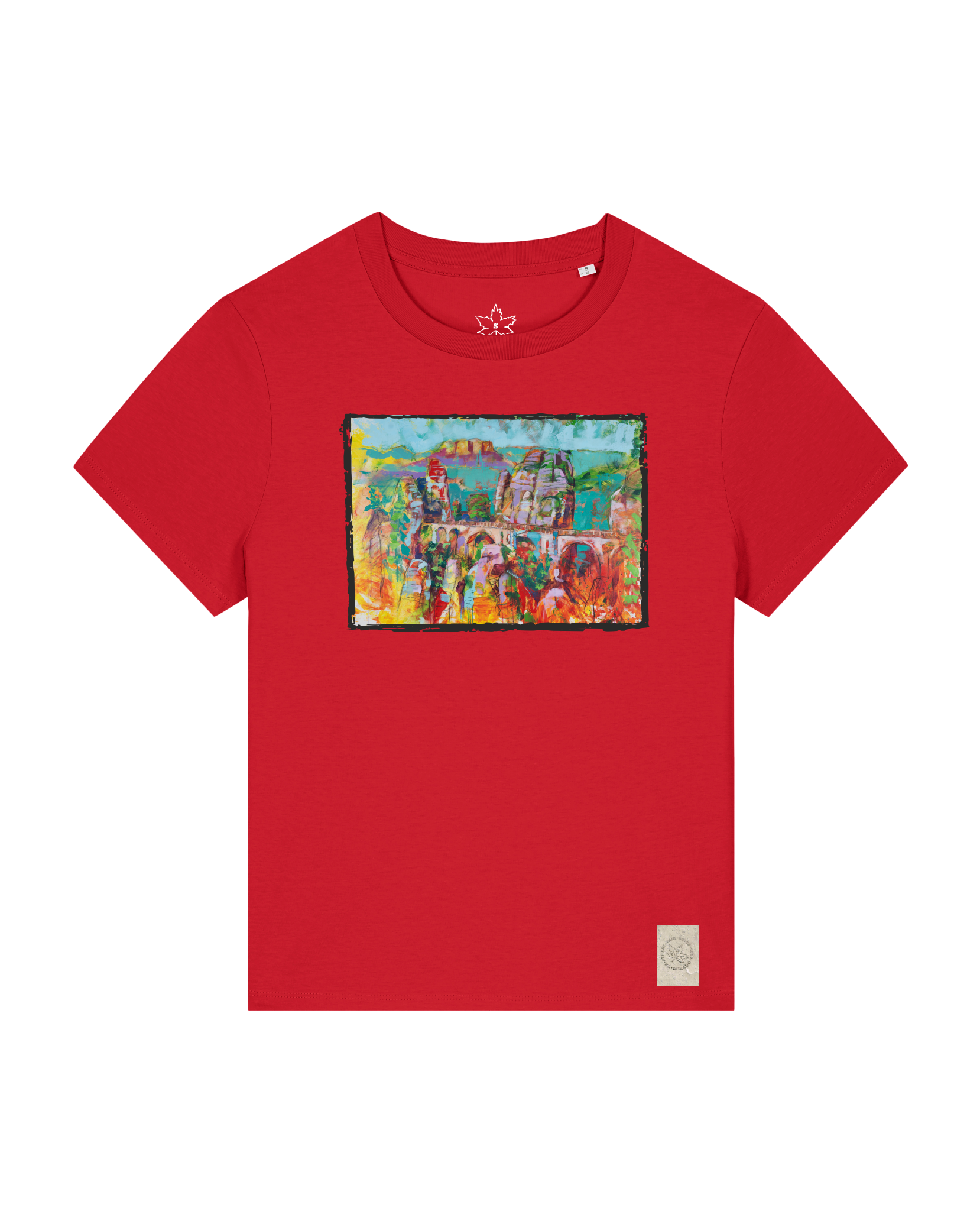 bio-female-medium fit-tshirt-bastei-sttw172-erdbeere-front