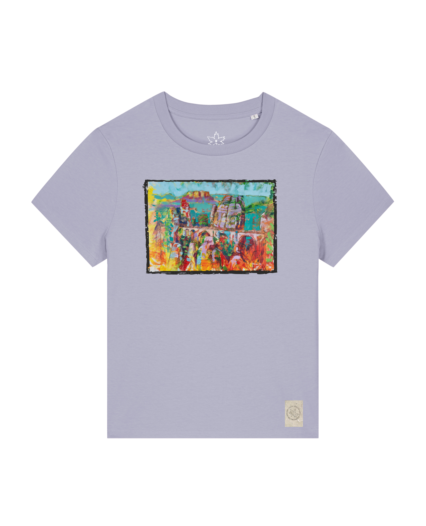bio-female-medium fit-tshirt-bastei-sttw172-lavender-front