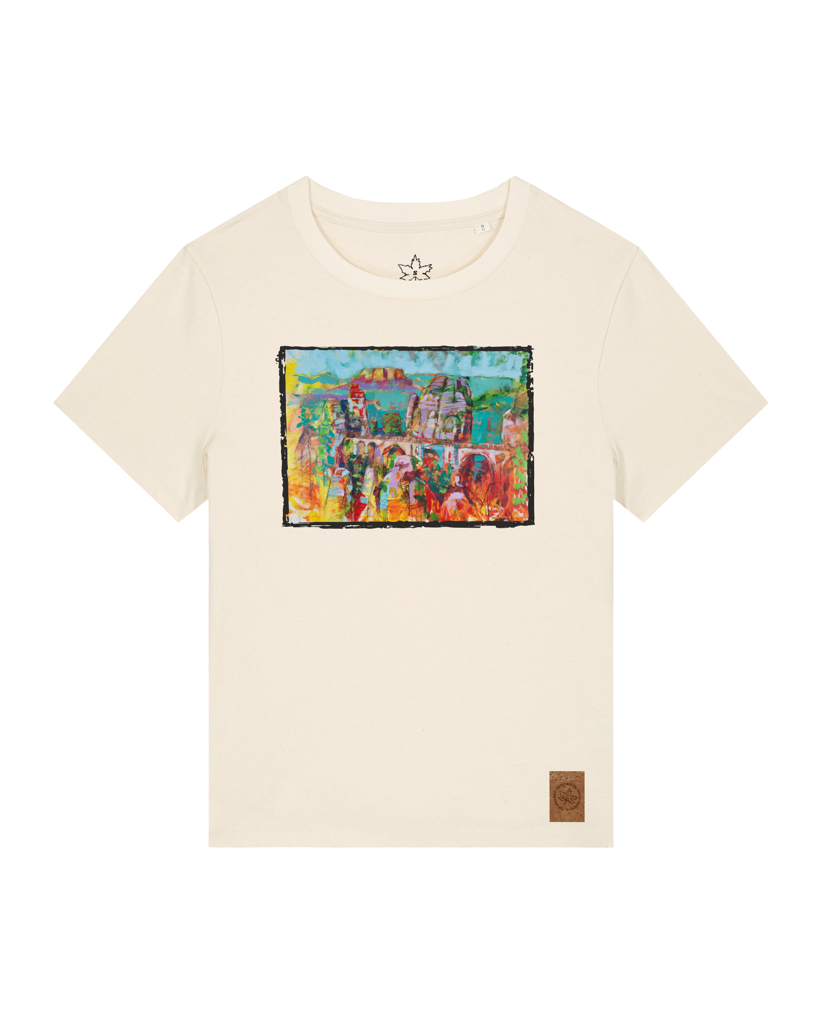 bio-female-medium fit-tshirt-bastei-sttw172-natur-front