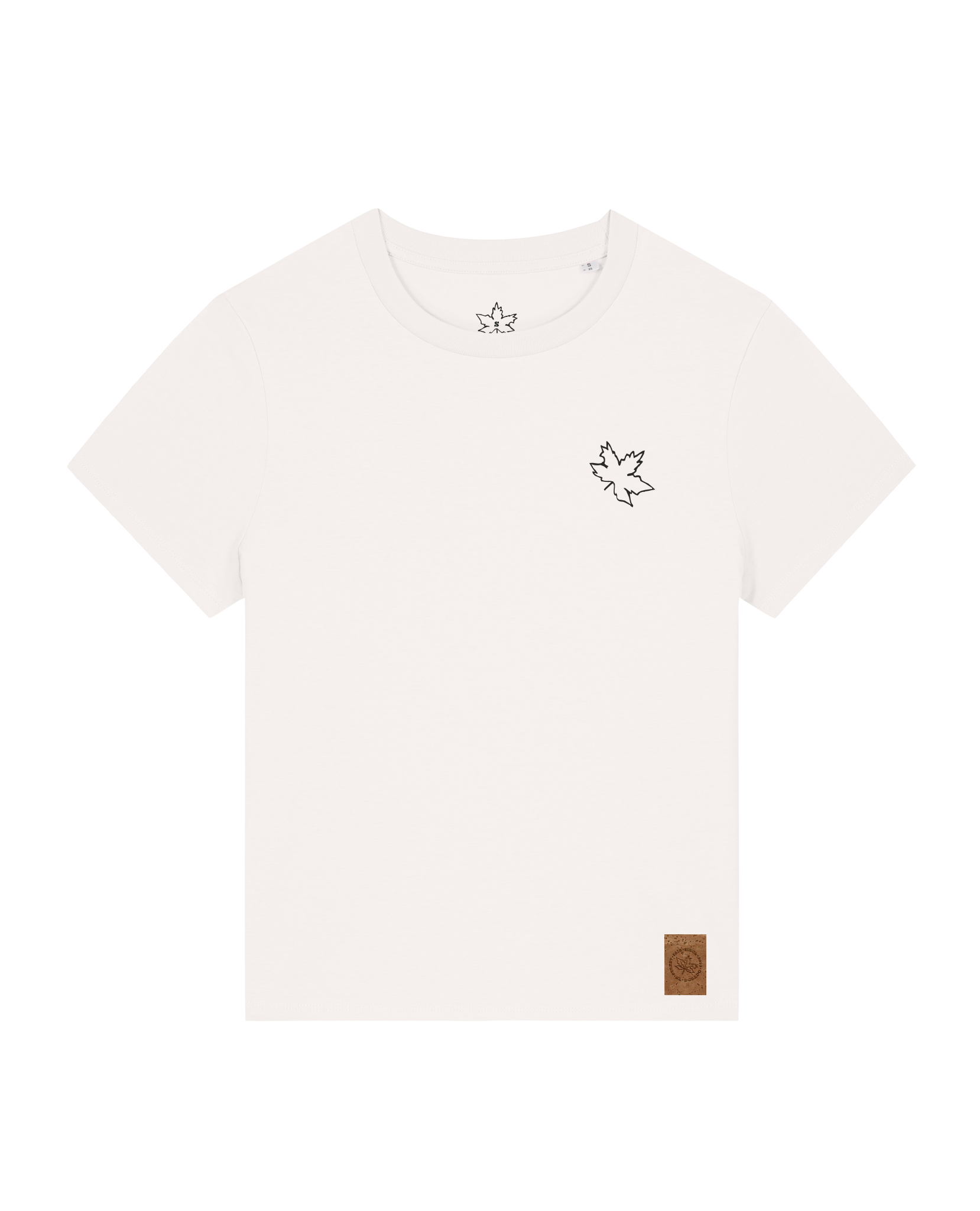 bio-female-medium fit-tshirt-be like flowers (backprint)-sttw172-bio ei-front