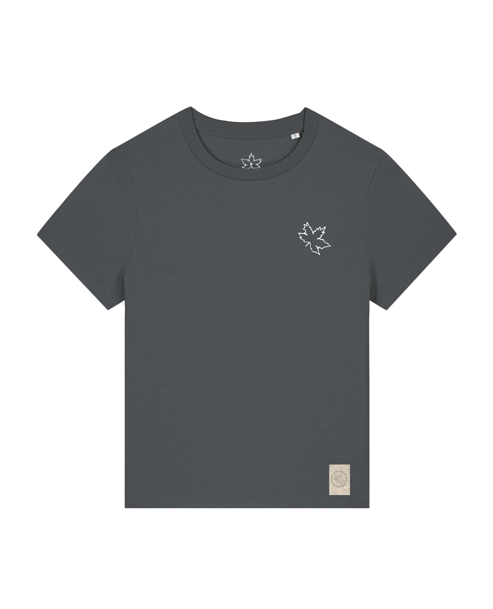 bio-female-medium fit-tshirt-be like flowers (backprint)-sttw172-eisen-front