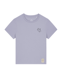 bio-female-medium fit-tshirt-be like flowers (backprint)-sttw172-lavender-front