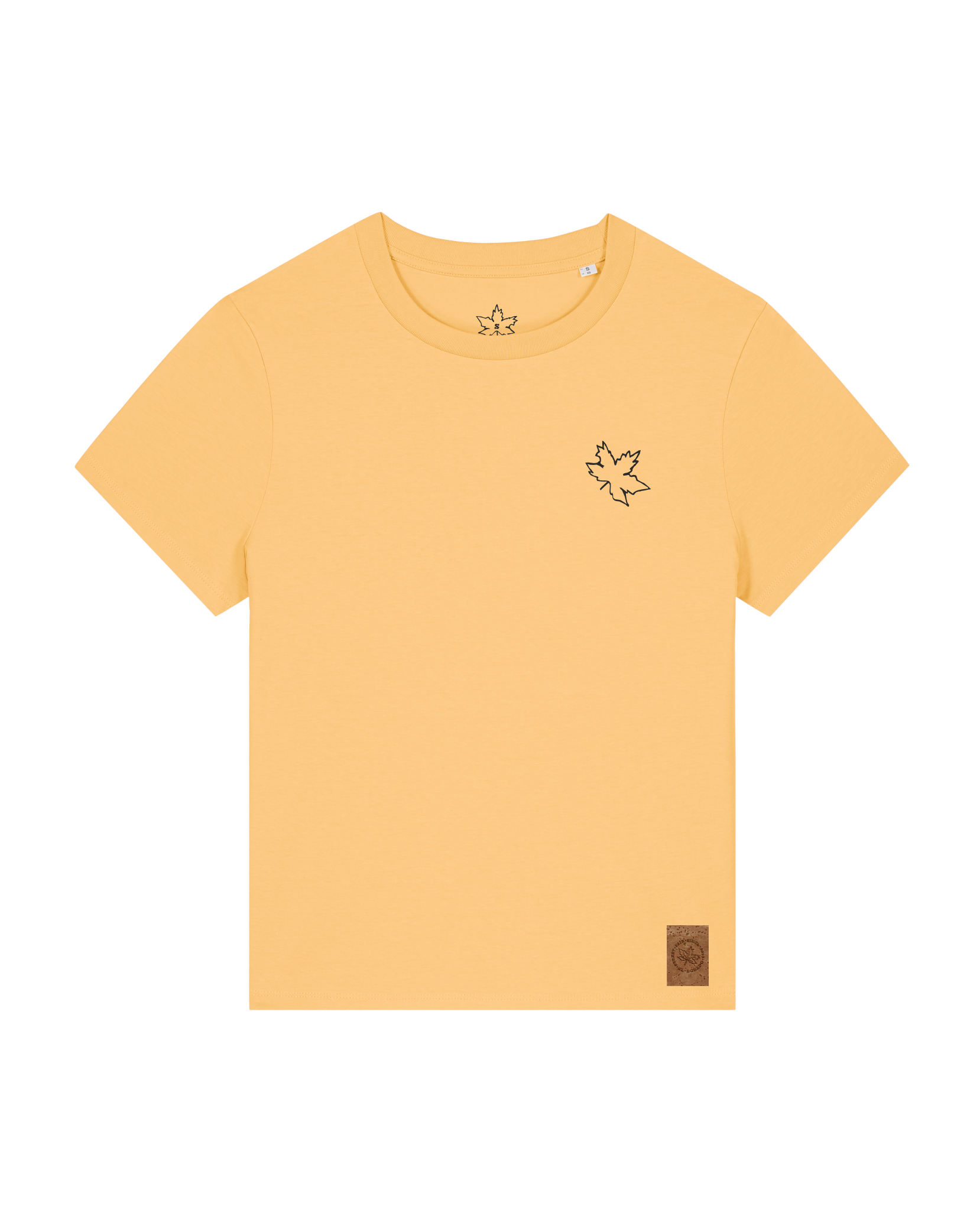 bio-female-medium fit-tshirt-be like flowers (backprint)-sttw172-senfkorn-front