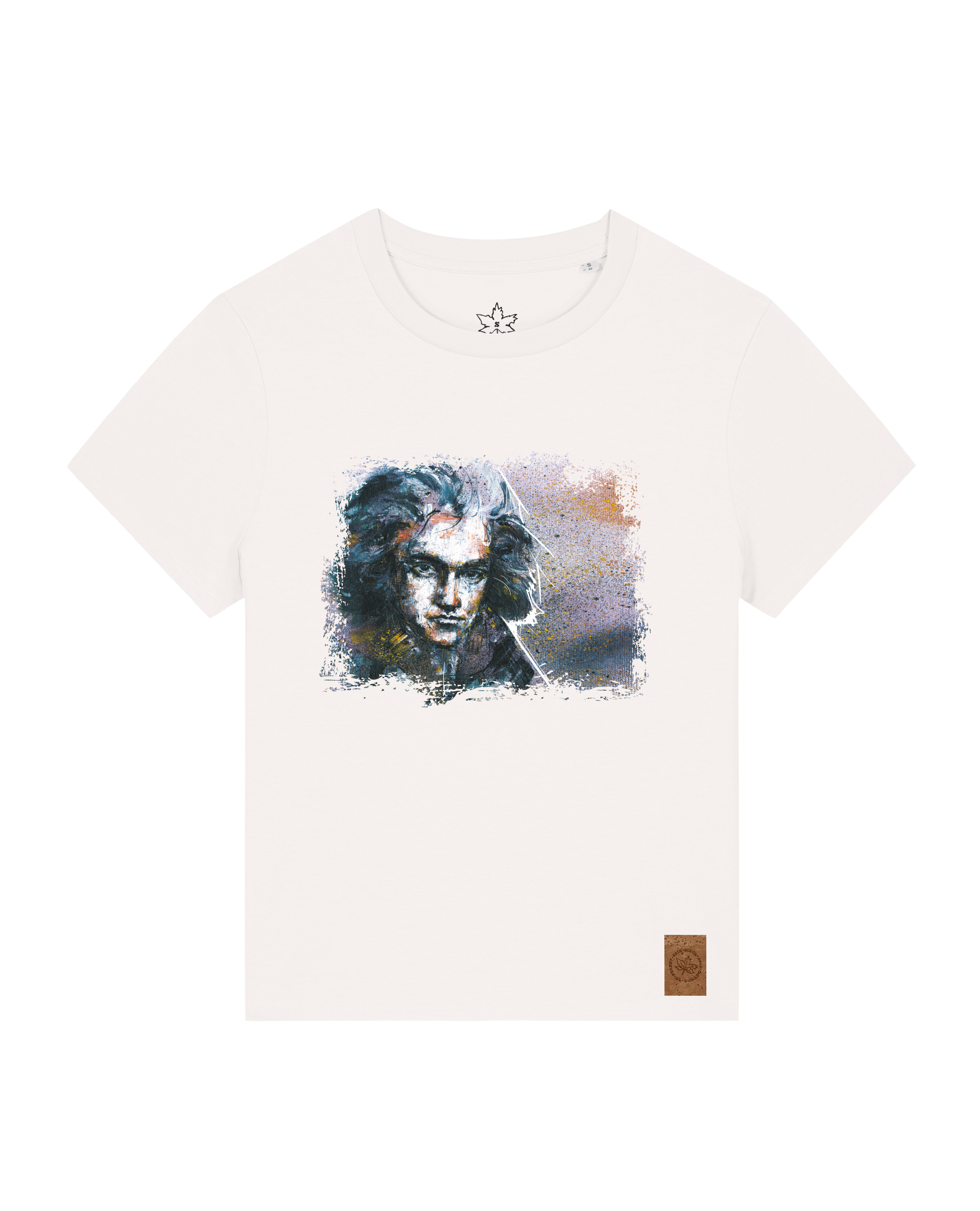 bio-female-medium fit-tshirt-beethoven-sttw172-bio ei-front