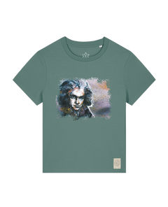 bio-female-medium fit-tshirt-beethoven-sttw172-blautanne-front