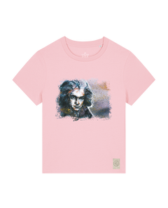 bio-female-medium fit-tshirt-beethoven-sttw172-flamingo-front