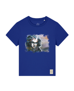 bio-female-medium fit-tshirt-beethoven-sttw172-kornblume-front