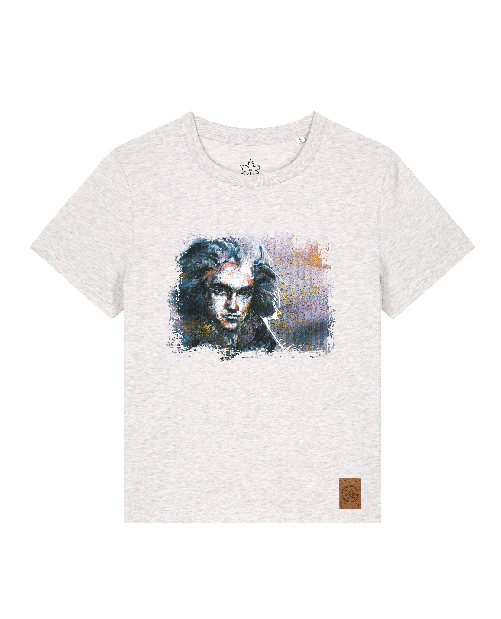 bio-female-medium fit-tshirt-beethoven-sttw172-rennmaus-front