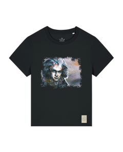 bio-female-medium fit-tshirt-beethoven-sttw172-schwarz-front