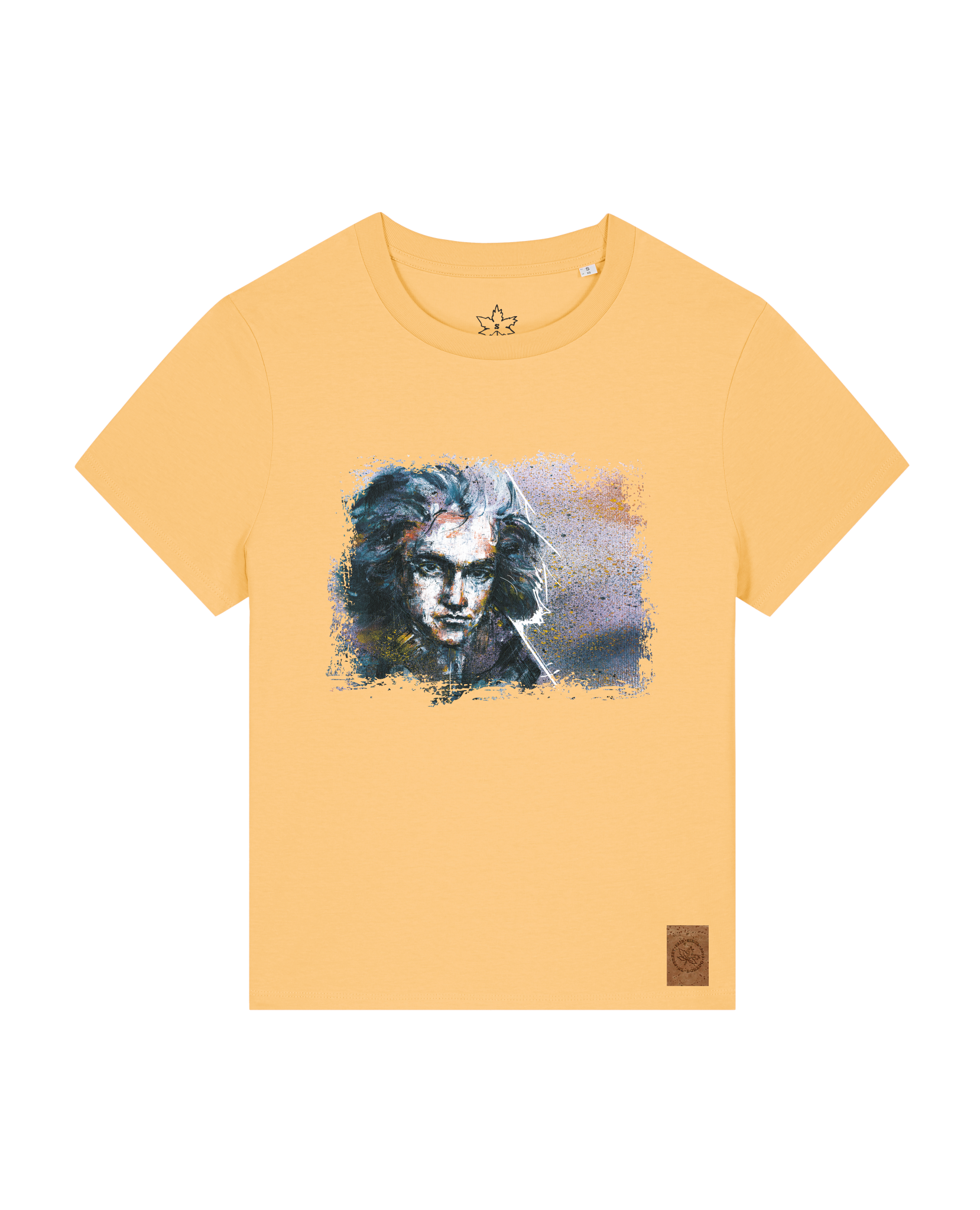 bio-female-medium fit-tshirt-beethoven-sttw172-senfkorn-front