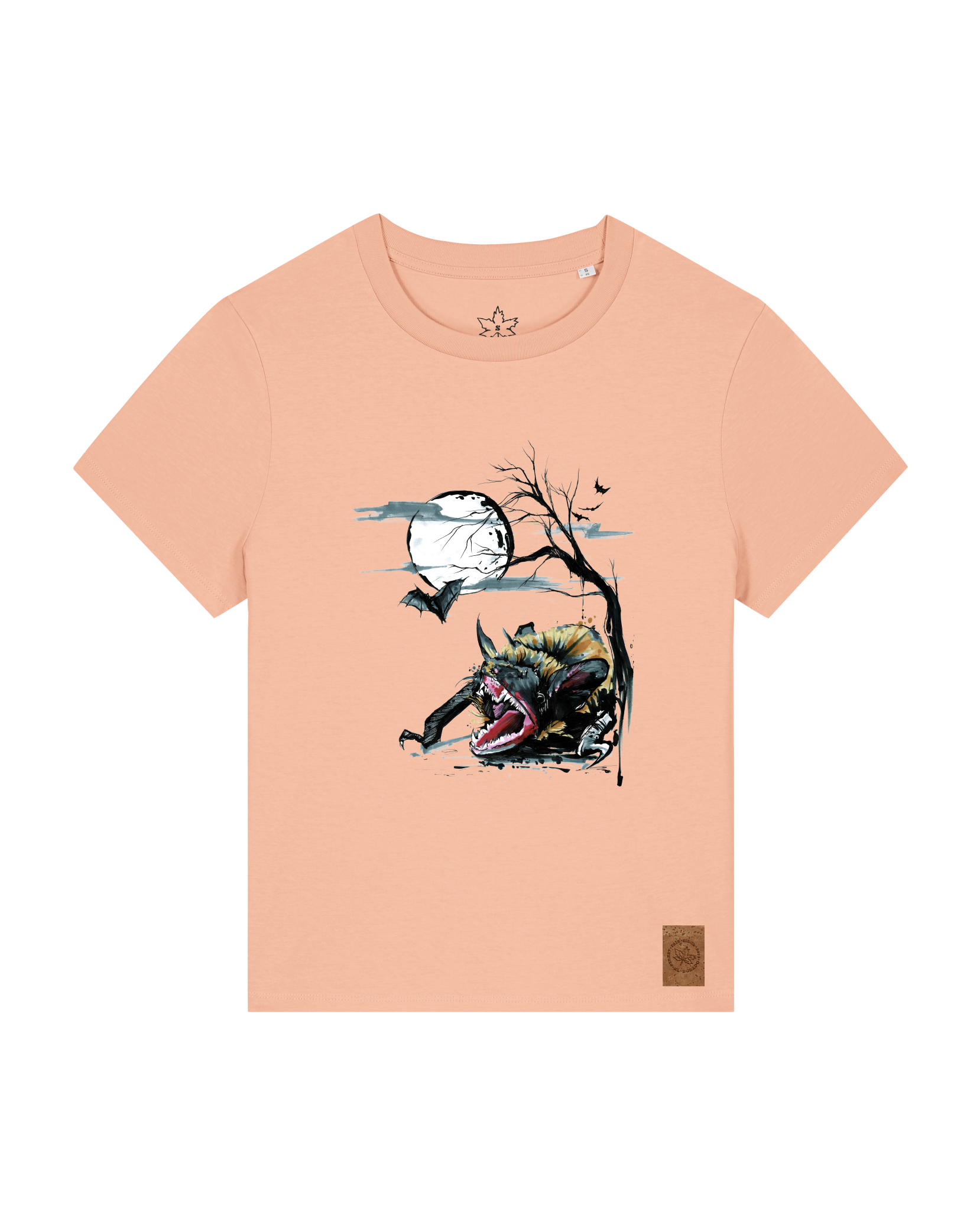 bio-female-medium fit-tshirt-blinded by the light-sttw172-agyptische keramik-front