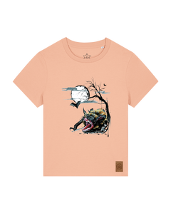 bio-female-medium fit-tshirt-blinded by the light-sttw172-agyptische keramik-front