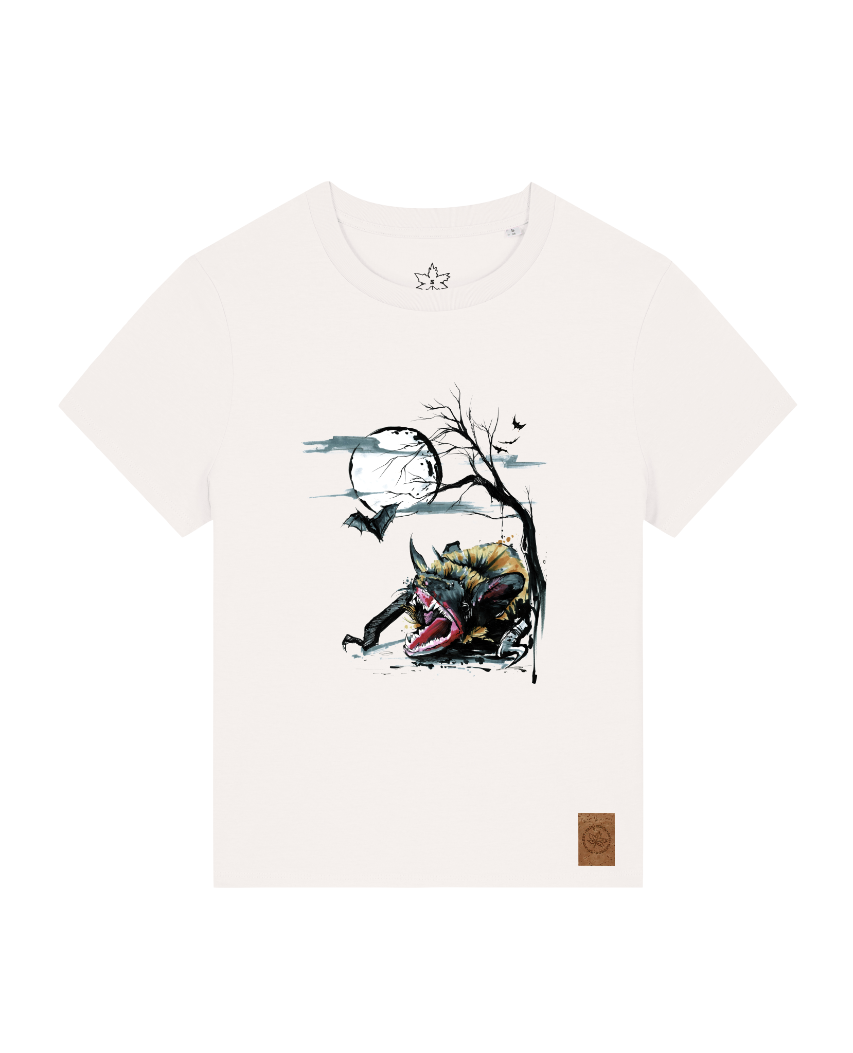 bio-female-medium fit-tshirt-blinded by the light-sttw172-bio ei-front