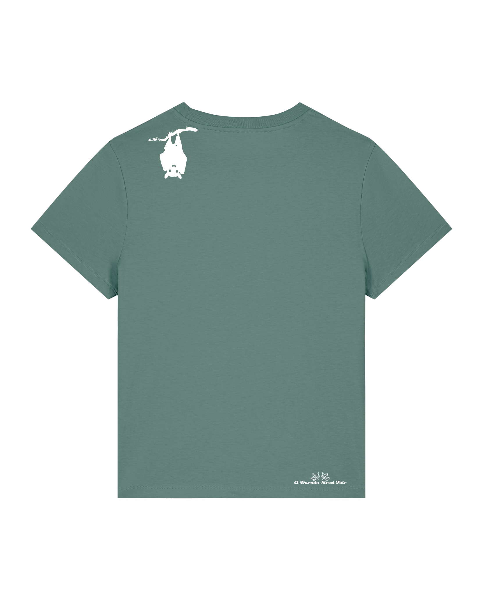 bio-female-medium fit-tshirt-blinded by the light-sttw172-blautanne-back