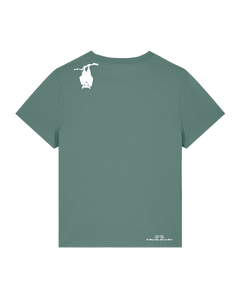 bio-female-medium fit-tshirt-blinded by the light-sttw172-blautanne-back